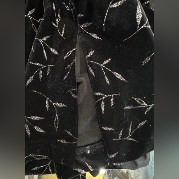 J.B.S. Vintage Black Velvet Mandarin Collar Elegant Black Wedding Event Sz 1X - Picture 9 of 10